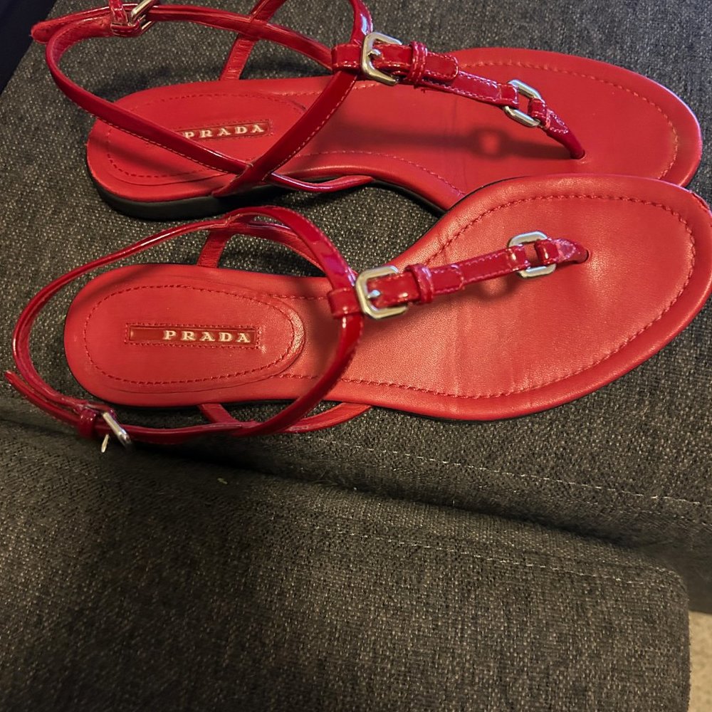 Prada Sandals - Red - Picture 3 of 7